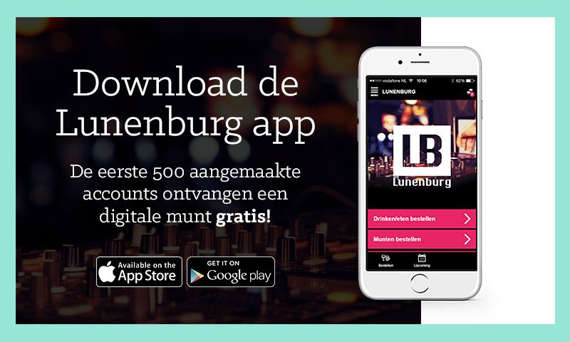 Invista_today's tweet photo. Aankomende vrijdag Boogie Wonderland in de @lunenburgevents en makkelijk je drankjes bestellen via je smartphone! https://t.co/W0WFM845kf