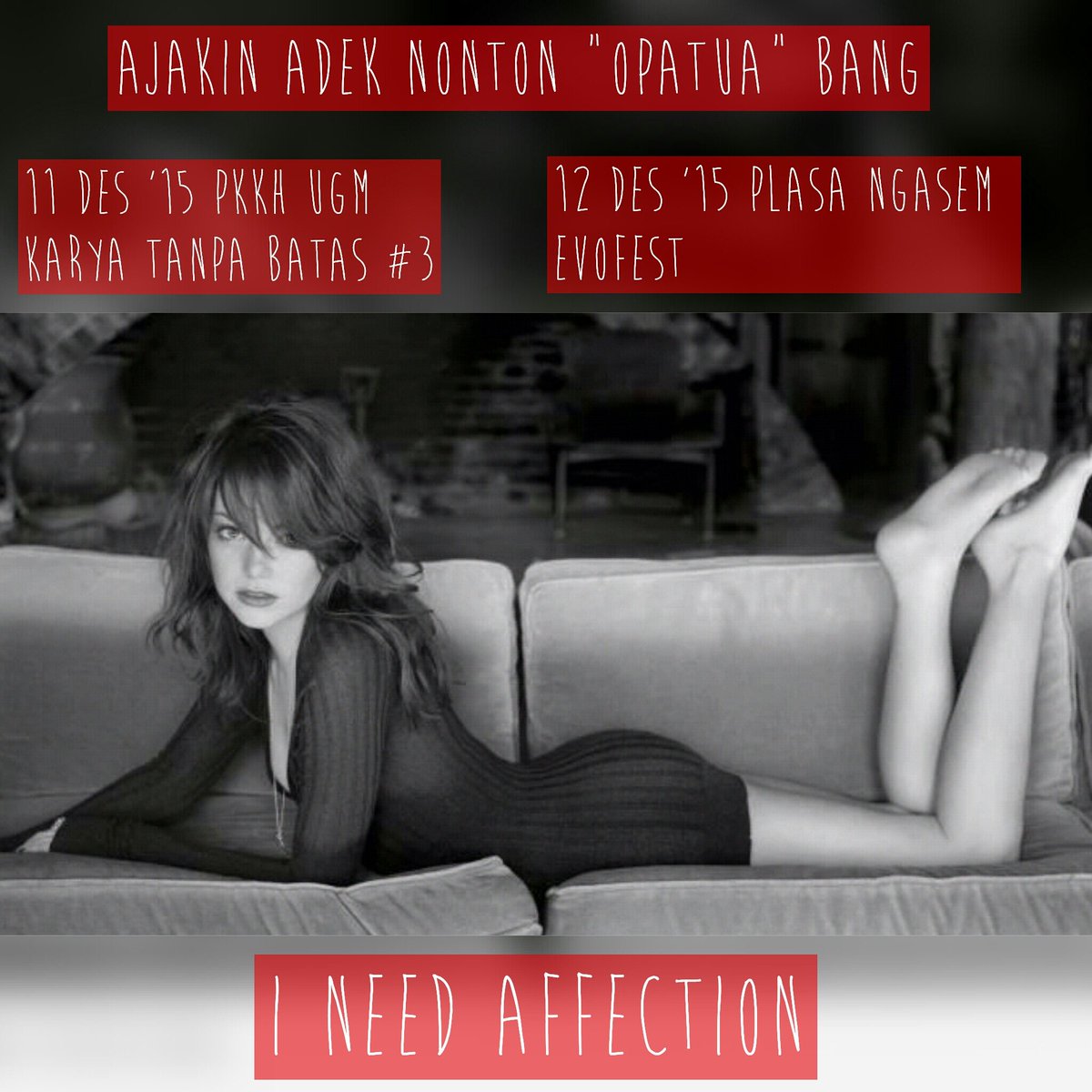 Everybody need affection. come come ..