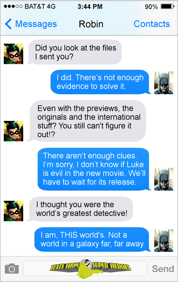 FromSuperheroes's tweet photo. Maybe next he can figure out who shot first.
https://t.co/EHLYbgfC4h https://t.co/ADLt9OcxSQ