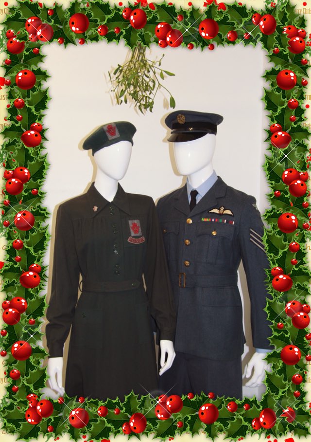 Foxtrotprod's tweet photo. There's romance behind door number 9 with our military couple stealing a kiss under the mistletoe. #costume https://t.co/CgIP0XKDWB