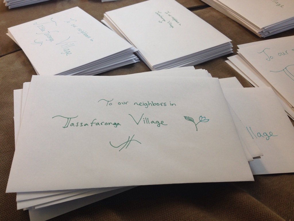 EquitableEats's tweet photo. Helped prep 200+ @anv_youth_farm holiday cards to send— clerical yet satisfying! &amp; the workers I met were lovely :) https://t.co/9sIqZza6Jz