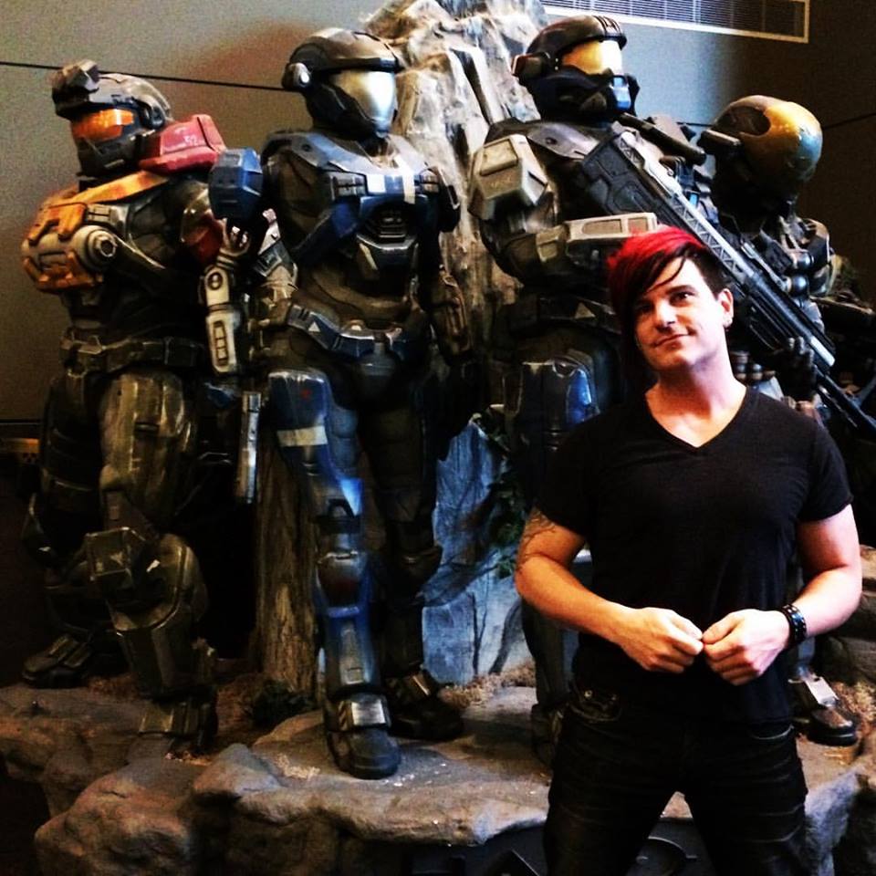 celldweller's tweet image. Hanging w/ the Spartan crew at @Xbox HQ. Later @Atlas_Plug &amp;amp; I talk score of Season 3 of @KillerInstinct //_^) #xbox