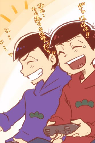 Tweet 長兄松 おそ松 カラ松 仲良しイラスト 漫画まとめ おそ松さん Naver まとめ