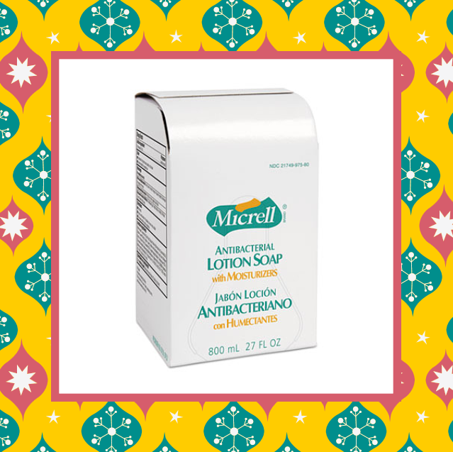 Help keep your clients happy and healthy with antibacterial lotion soap this winter! omkt.co/AAGdhk