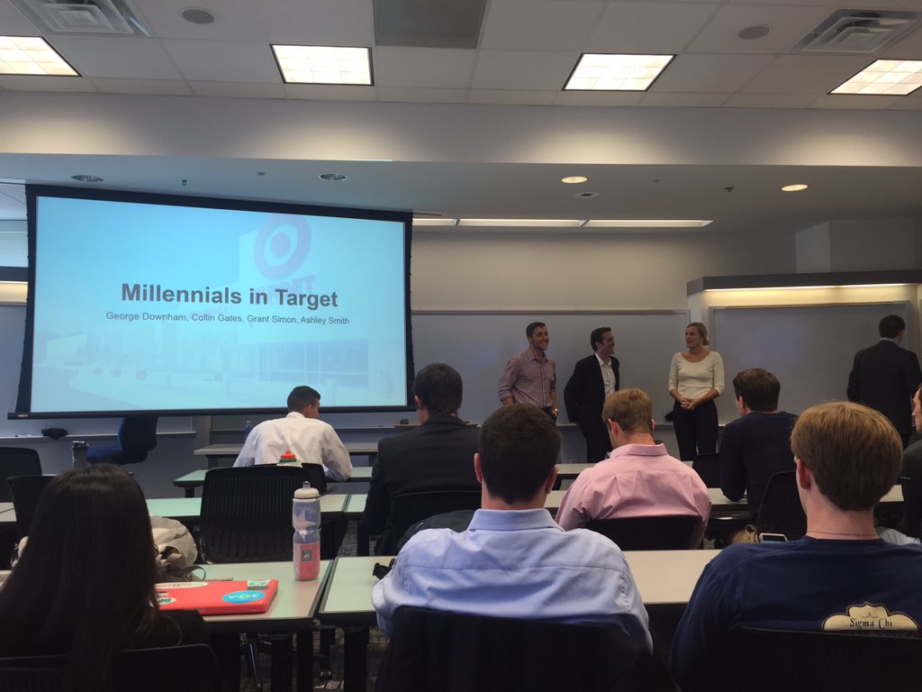 Brooke4Target's tweet image. 2 days of presentations @TCUNeeley covering Localization and Millennials within Target. Great job TCU students!