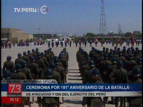 #Ahora►Participando del Aniversario de la Batalla de Ayacucho y Día del Ejército del Perú◄