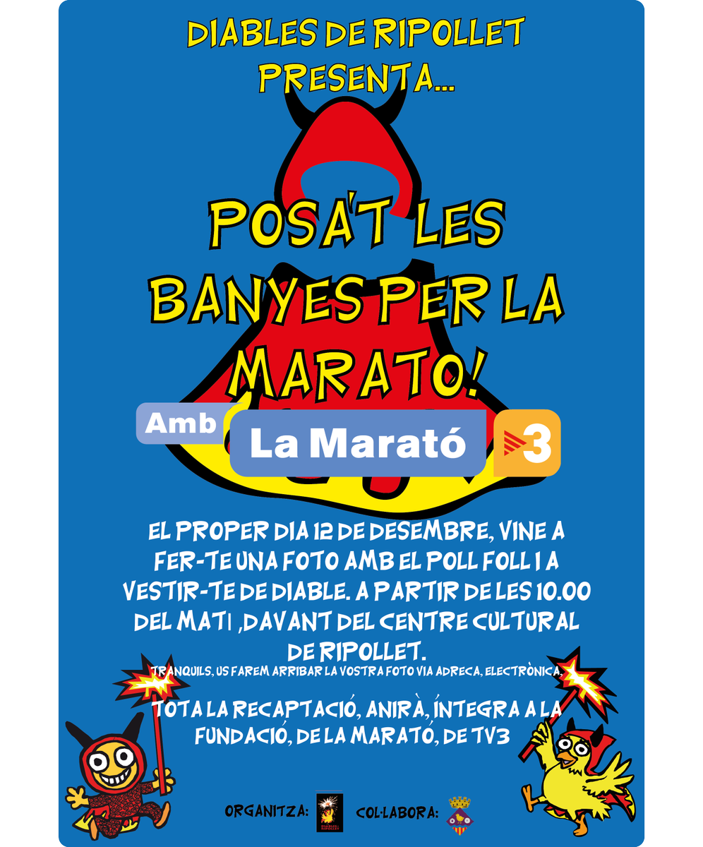 Diablots de la Punyeta! ja sabeu, dissabte matí, us esperem per una bona causa, i a la nit...youtube.com/watch?v=jH5zQk…