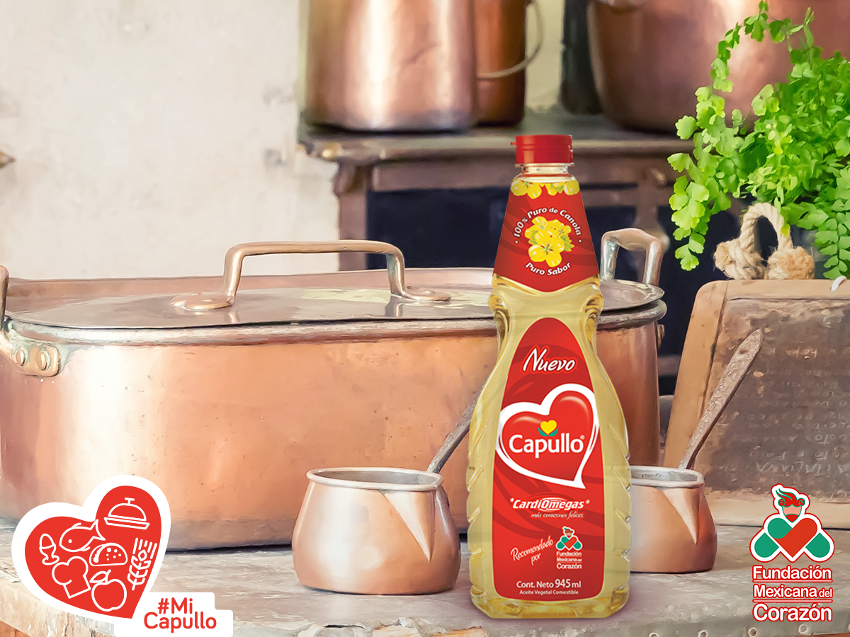 CapulloMexico's tweet photo. #MiCapullo
¿Sabías que en México, el aceite Capullo® es el único aceite vegetal recomendado por la @f_mxcorazon? https://t.co/pdz6jeKi1a
