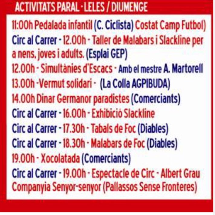 Si no sabeu que fer aquest diumenge els malabars de foc us esperem al Fira't de Lliçà de Vall a les 17:30!!