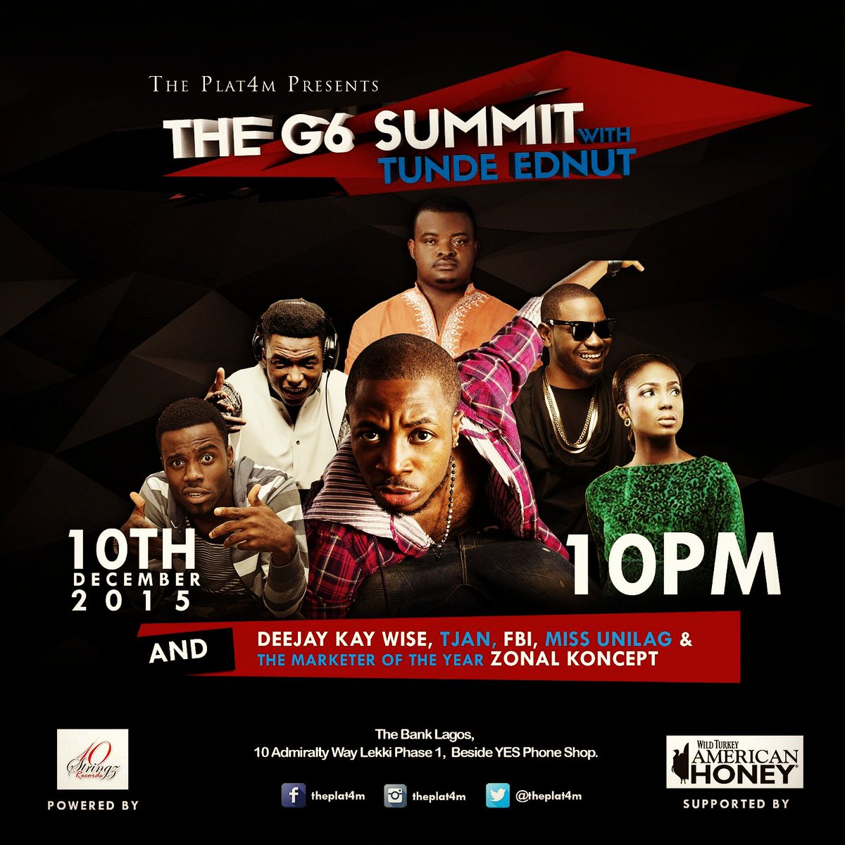 THEARENAGLOBAL's tweet image. @SocialigaPidgin @TheSociaLiga  It's #THEPLAT4M 2moro Thursday10/12/2015 @thebanklagos1 10 Admiralty Way,Lekki#10pm.