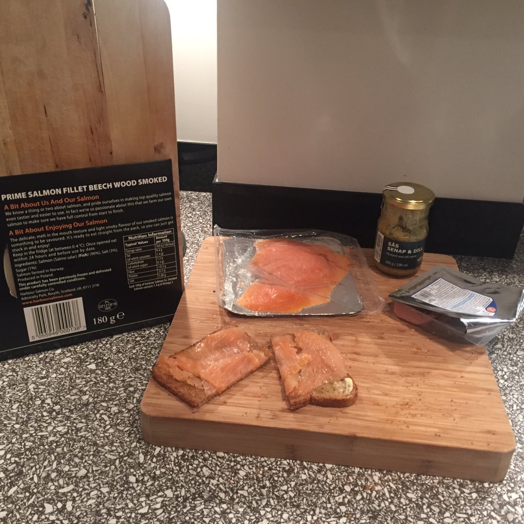 Great choice @redhoteve toast with   smoked salmon fresh from one of @AtomConsultants (Edinburgh) client's factories