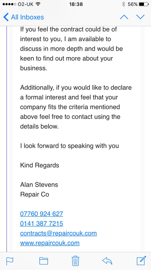 martyndt's tweet image. If any engineers/companies get this email then beware, a search will show many who have paid and got no work back