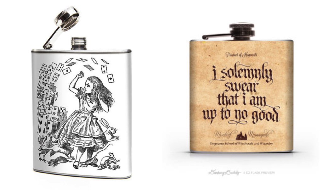 BookRiot's tweet image. Pour one out for Cedric if you get the Harry Potter one. Great Bookish Flasks ow.ly/VEQR4