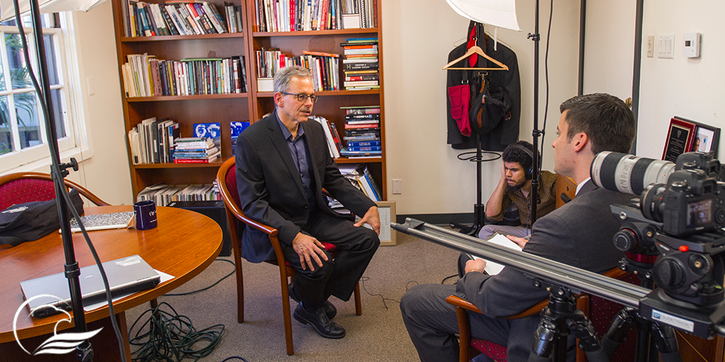 MT <a href="/sffed/">Federal Reserve Bank of San Francisco</a>: .<a href="/wpdowling/">William Dowling</a> interviewing <a href="/Prof_MPastor/">Dr. Manuel Pastor</a> for upcoming documentary abt #CommunityDevelopment in Los Angeles