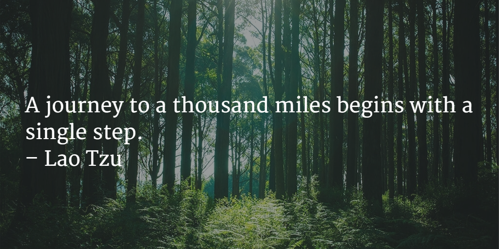 CPOGBC's tweet image. A journey to a thousand miles begins with a single step. 
– Lao Tzu #WisdomWednesdays