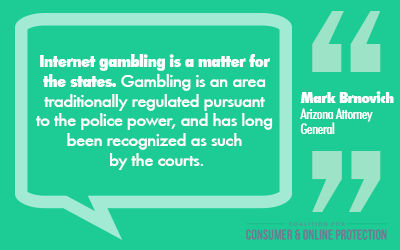 C4COP's tweet photo. Arizona's top cop: no federal ban of online gaming. Learn more:https://t.co/LHZ1SuKiHB #RAWA https://t.co/AFWah1WEq5