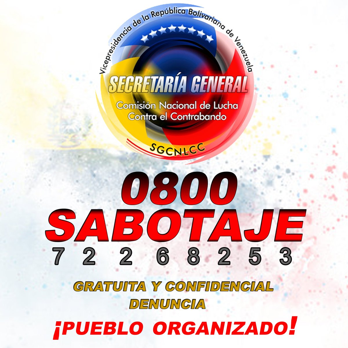N0AlContrabando's tweet photo. ¿Has sido víctima de especulación? DENUNCIA 0800-SABOTAJE (72268253) #DileNoALaEspeculación .@NicolasMaduro https://t.co/MIfnIFkKjZ