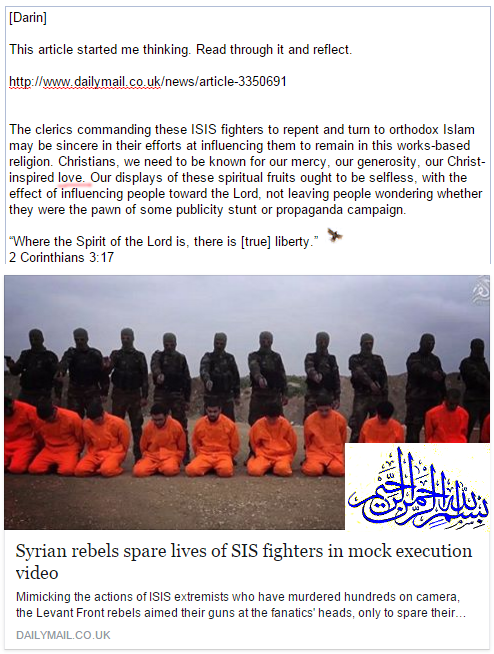 darinnewberry's tweet photo. Has the #levantfront AKA #shamiyafront shown #ISIS that Allah is #merciful? https://t.co/FPjBAFqSWe #freedom #pardon https://t.co/Oal71hL5jH