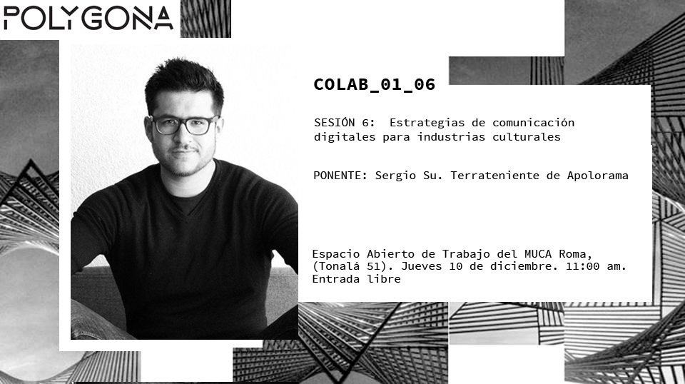 polygona_'s tweet photo. Mañana en el #colaboratorio  estará @sergio_su  director y terraniente de @aplorama ¡Te esperamos a las 11 horas! https://t.co/Bgm3SPr1BZ
