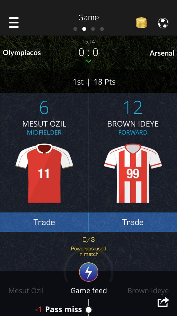 SamLeake's tweet image. I just drafted Mesut Özil &amp;amp; Brown Ideye on @UltimateFanLive for #Olympiacos v #arsenal  bnc.lt/m/7TiqHeqLTm