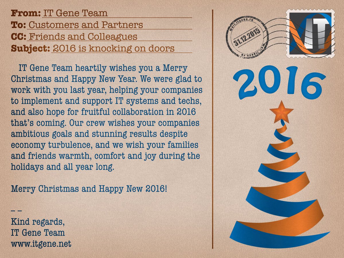 IT_Gene's tweet photo. С Новым Годом и Рождеством / Merry Christmas and Happy New Year #itgene #newyear #christmas #newyear2016 https://t.co/ld06xfnwM9