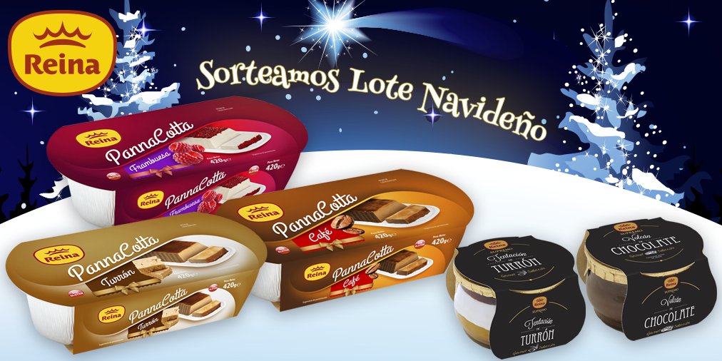 PostresReina's tweet photo. Síguenos + RT y podrás llevarte un Lote Navideño de Postres Reina. El lunes anunciamos ganador. #FelizNavidad https://t.co/9UNRojE6We