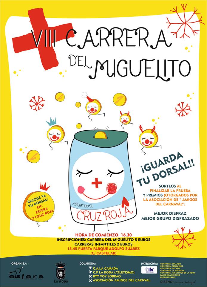 ITVLaRoda's tweet photo. Esta tarde es la CARRERA DEL MIGUELITO ¡NO FALTES! FELIZ NAVIDAD Y FELIZ NOCHEBUENA https://t.co/osXzfEfl3s
