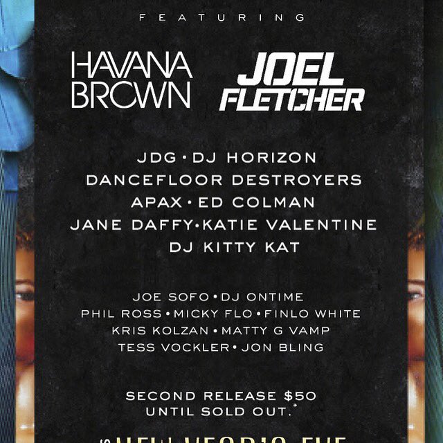 Massive line up next Thursday night <a href="/CrownResorts/">Crown Resorts</a> <a href="/djhavanabrown/">Havana Brown</a> <a href="/Joel_Fletcher/">Joel Fletcher</a> <a href="/EdColman/">Ed Colman</a> can't wait! #nye2015