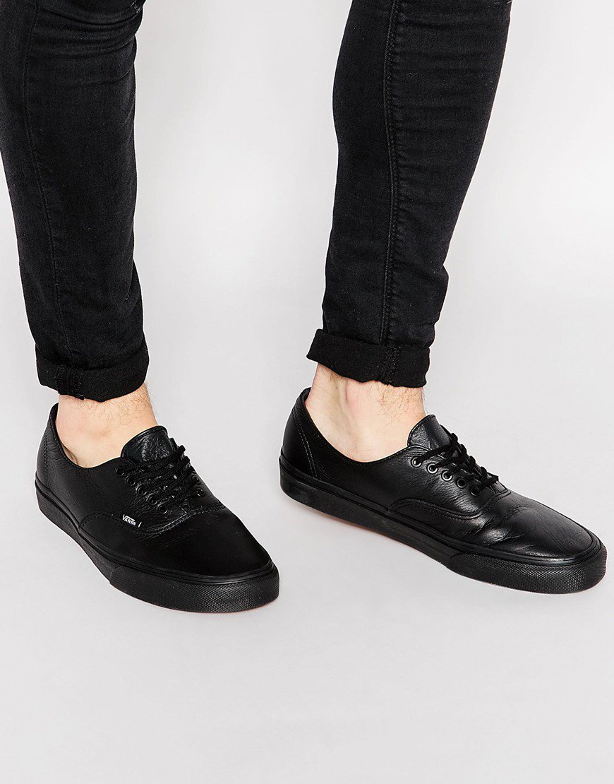 Classic Sneaker Barn On Twitter Po Vans Auth Allblack Leather