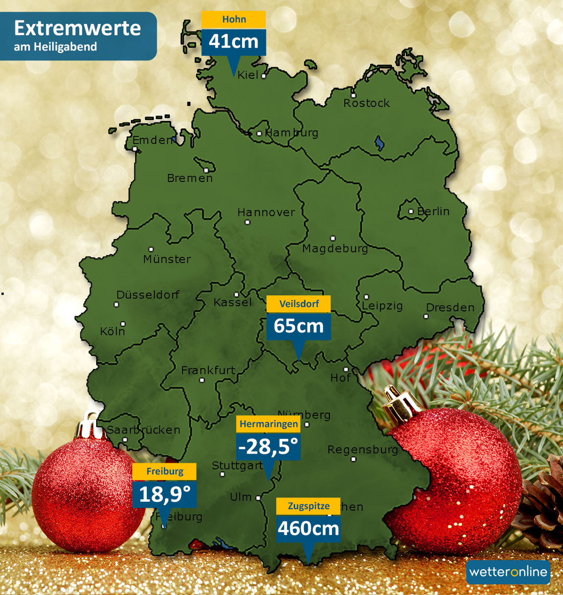 WetterOnline's tweet photo. Heiligabend: Fast 50 Grad Temperaturdifferenz möglich https://t.co/XnWqlPYUjS #Wetter #Heiligabend #Extremwerte https://t.co/oEy1LHVykO