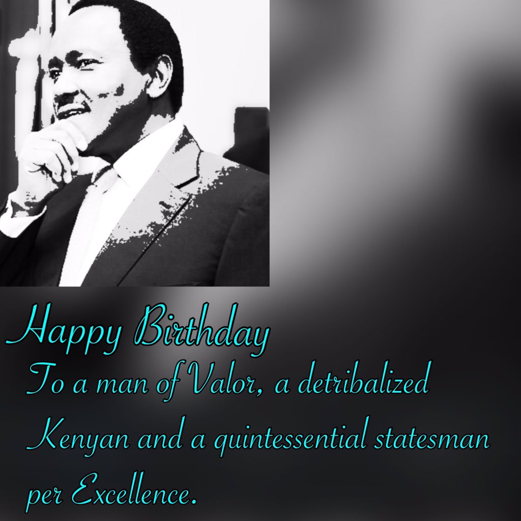 Happy Birthday H.E. Dr Stephen Kalonzo Musyoka. Wishing you health and many more years.  