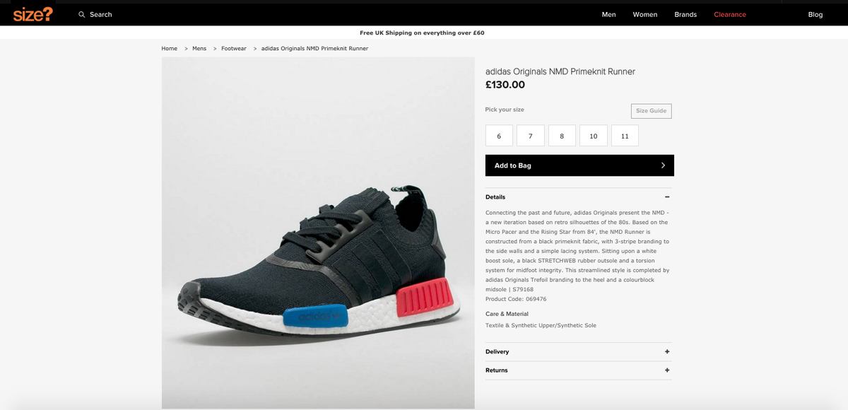 Adidas Size Chart Nmd