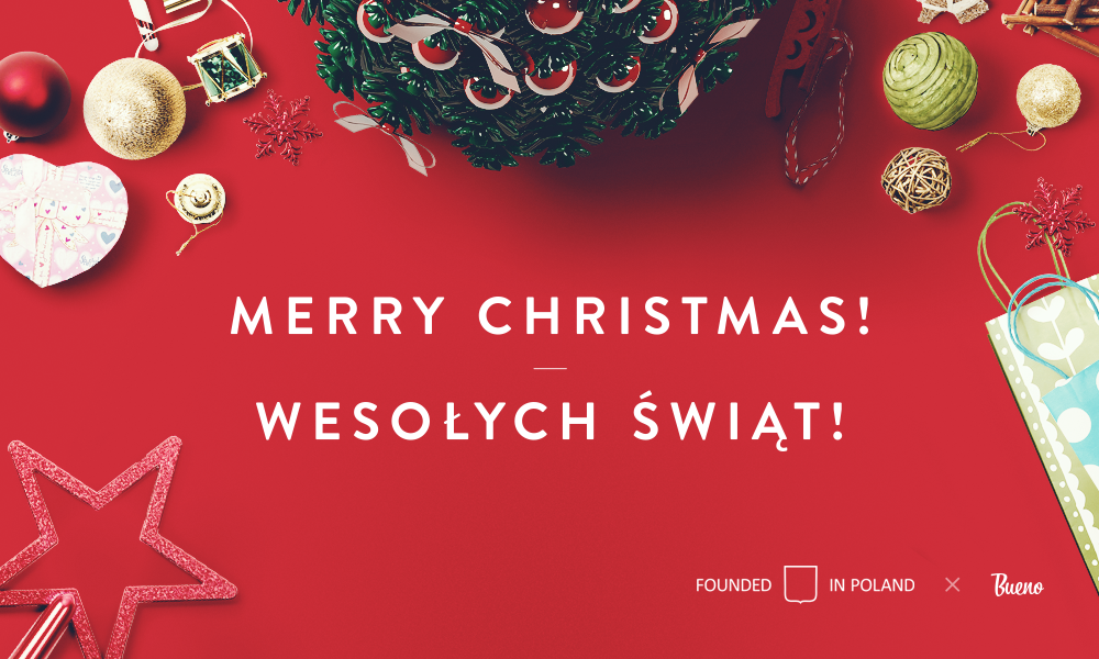 Merry Christmas from <a href="/foundedinpoland/">Founded in Poland</a> &amp; @jestesmybueno! Wesołych Świąt życzą <a href="/foundedinpoland/">Founded in Poland</a> i @jestesmybueno!