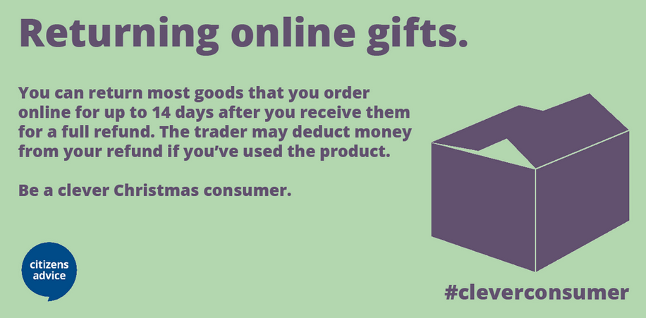 CheshireEast's tweet photo. Buying/bought online this Xmas? Know your consumer rights: https://t.co/IK4rdcAvMt #CleverConsumer #ConsumerRights https://t.co/D4isHvm1c7