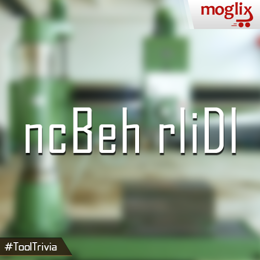 moglix's tweet image. This type of a machine drill is used to drill light weight pieces of material. Can you guess the name? #ToolTrivia