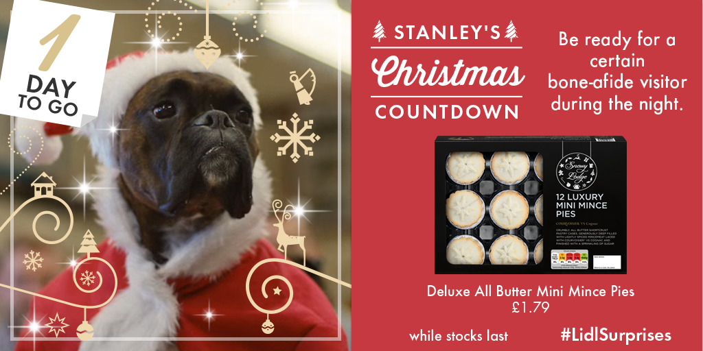 LidlGB's tweet image. 1 day to go. Get those mince pies laid out.