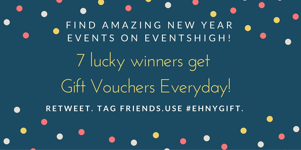 eventshighapp's tweet photo. Find amazing New Year Events- https://t.co/lqqYdHYmja Retweet. Tag friends. 7 winners daily! #EHNYGIFT #ContestAlert https://t.co/ek8YuyZ5yi