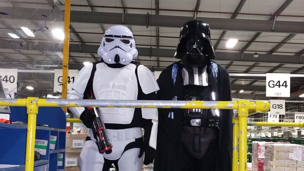 It appears that Goods In is commanded by the the dark side #asthma #GoodsInIsNoFun #DeathStar