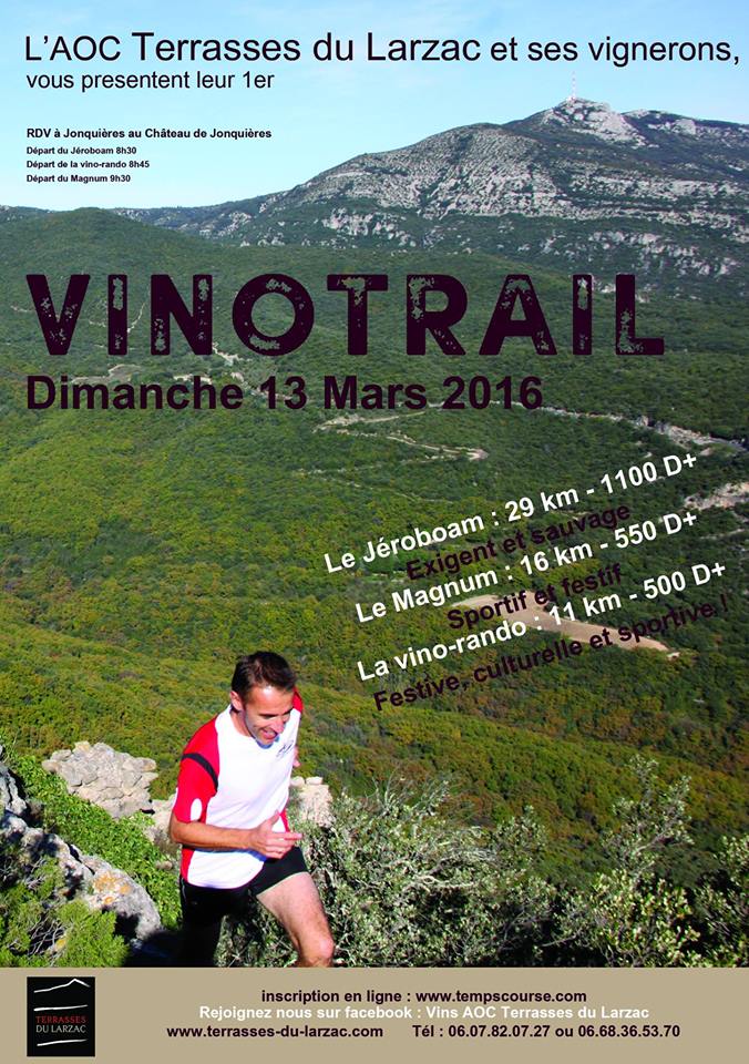 #Vinotrail avec les #Vignerons de l’AOC #TerrassesDuLarzac le 13/03/2016 ! coteaux-languedoc.com/fr/agenda/vino… <a href="/VinsduLanguedoc/">Vins du Languedoc</a>