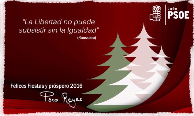 PSOEJAEN's tweet photo. Felices fiestas a todas y todos! https://t.co/fJyil5oT71