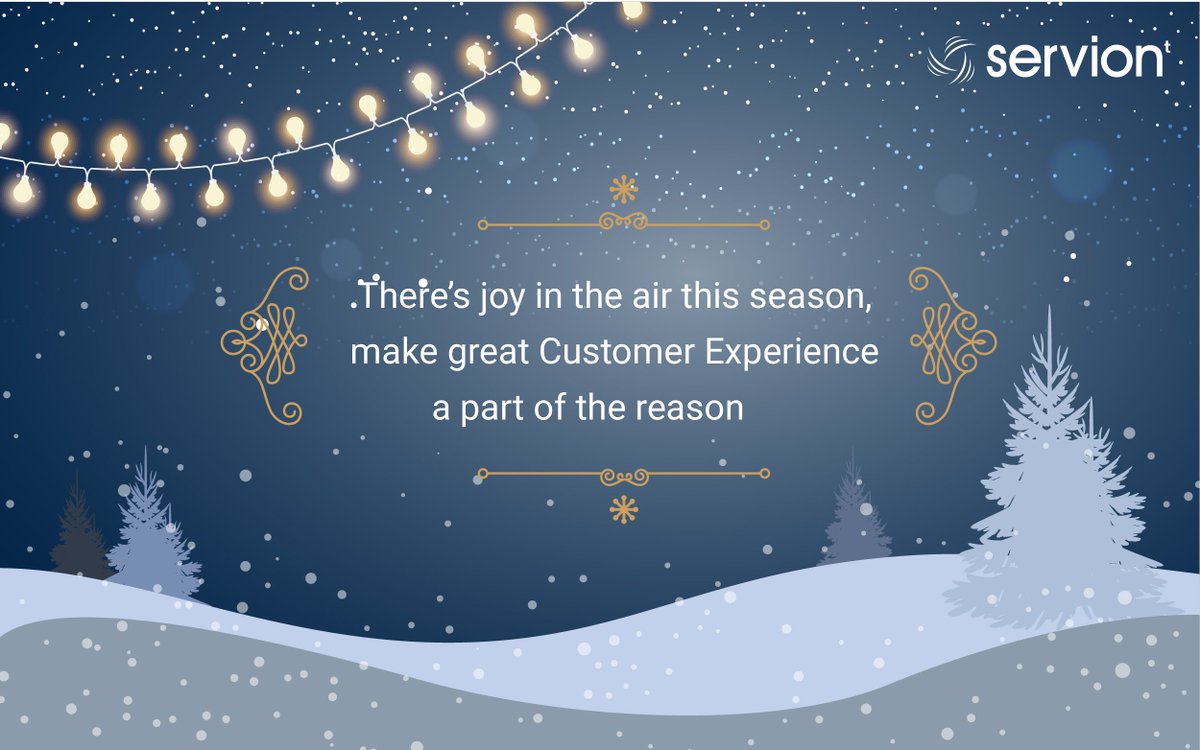 Servion's tweet photo. Wishing you #HappyHolidays as we look forward to great experiences in #2016!  #cx https://t.co/cdh6lxNhNf