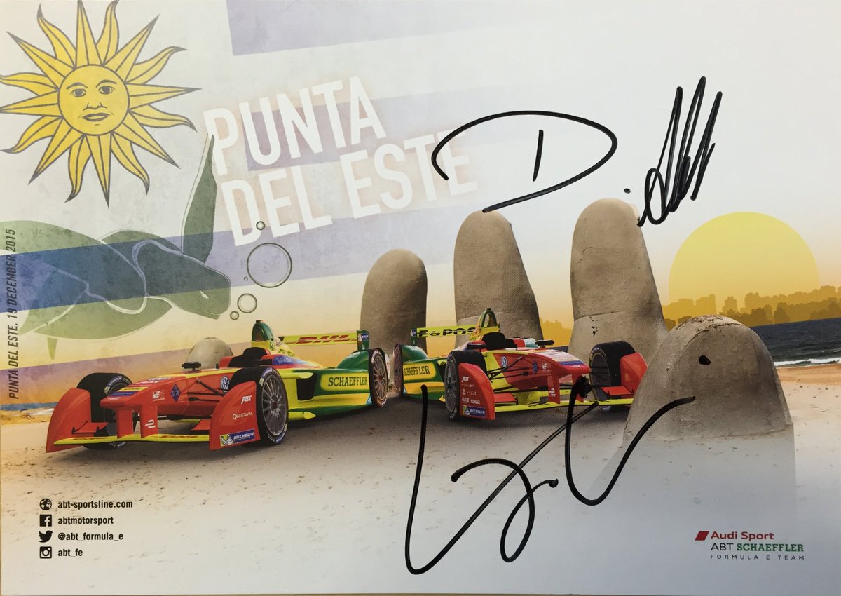 abtmotorsport's tweet image. Let's keep this tradition after every @FIAformulaE ePrix: RT &amp;amp; follow to win one of 3 signed Punta autograph cards