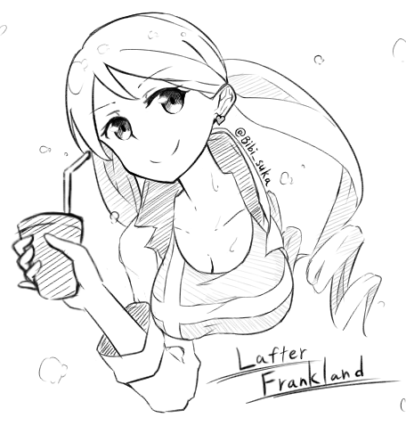 鉄血のオルフェンズより落書きラフタ。 