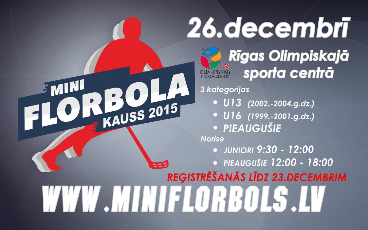Komandas turpina pieteikties un sestdien solās būt lielisks turnīrs. Nepaliec malā arī tu! miniflorbols.lv/mini-floorball…