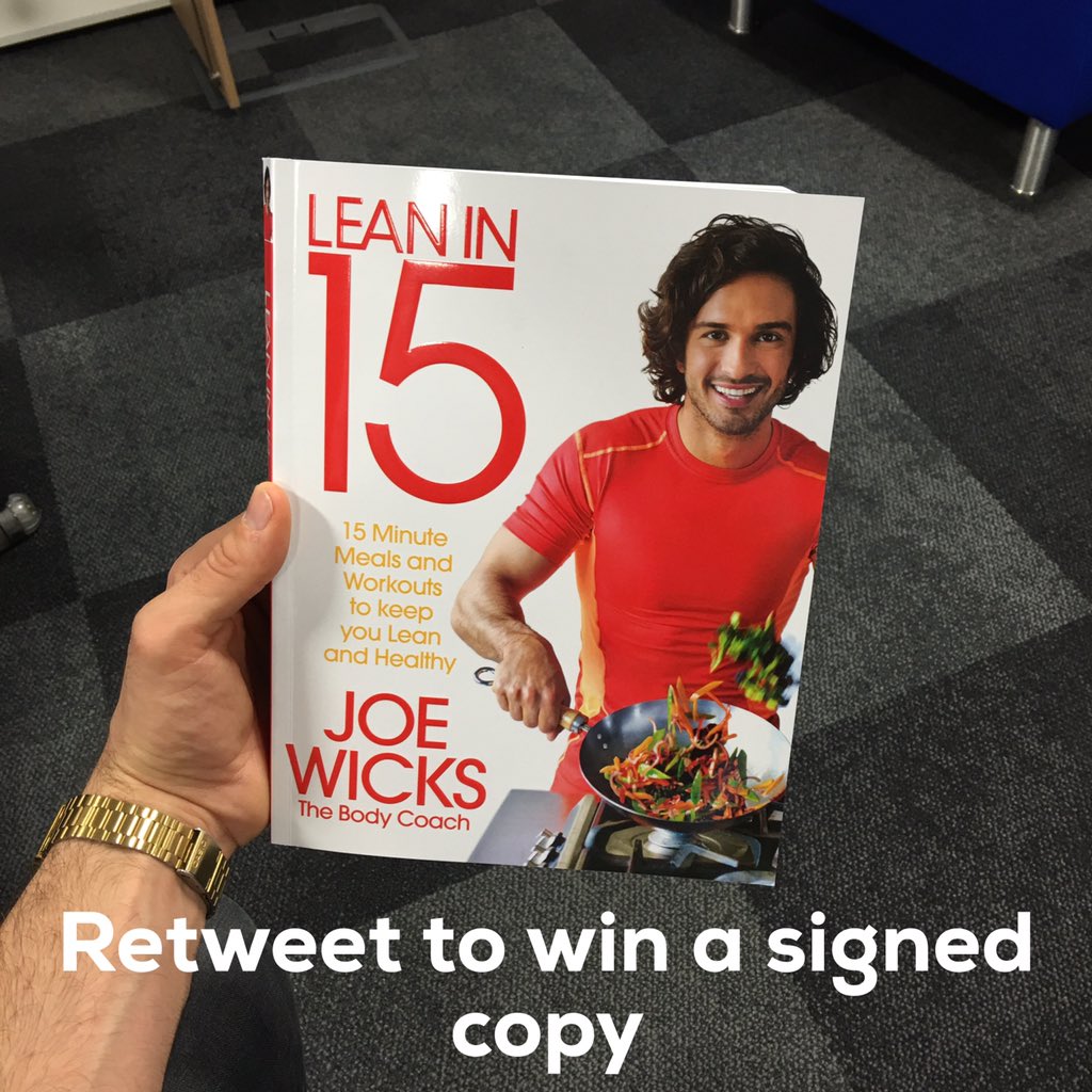 thebodycoach's tweet photo. I'm picking 1 lucky winner to get a signed copy of my book out on 28th Dec.RT to enter. Winner announced Friday 9am😀 https://t.co/77OJC8xNja