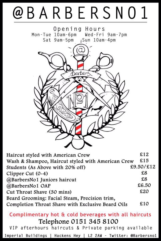 BarbersNo1's tweet photo. π
Students 20% off @BarbersNo1 π
#best #student #union #off #dalest #luxury #barbers #ljmu #livuni #liverpool π https://t.co/vjdPvOPet4