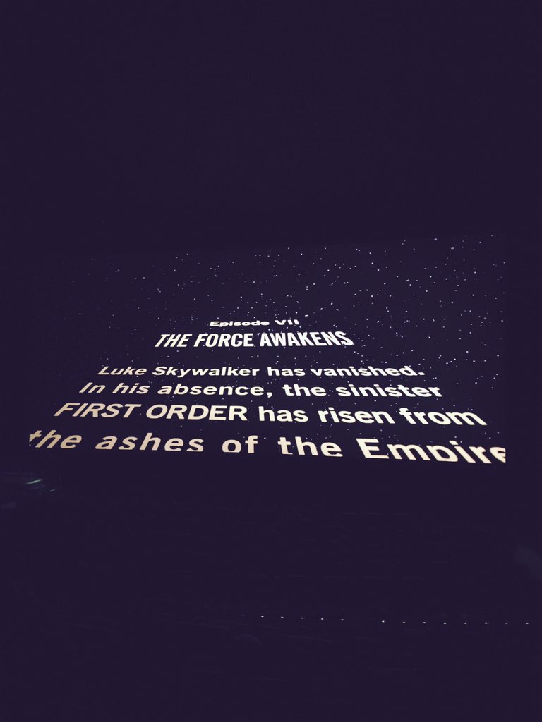 bdbwte's tweet photo. Solid Flick #StarWarsTheForceAwakens https://t.co/mnf6GAKYZs