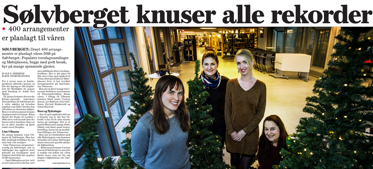 Solvberget's tweet photo. Rogalands Avis har kikket litt på vårprogrammet vårt: https://t.co/fL3q9b5MaU #Sølvberget https://t.co/lV7lBLaSWE