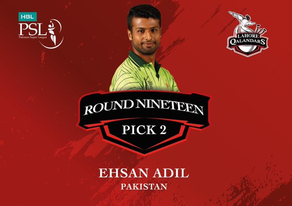 lahoreqalander's tweet photo. They Hugely Talented Medium Fast bowler Ehsan Adil is taken by #LahoreQalandars #PSLT20 #HBLPSL #DamaDamMast https://t.co/wpj95A66Lp
