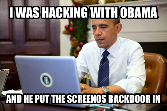 robWcam's tweet image. #screenos #obama #Juniper @JuniperNetworks